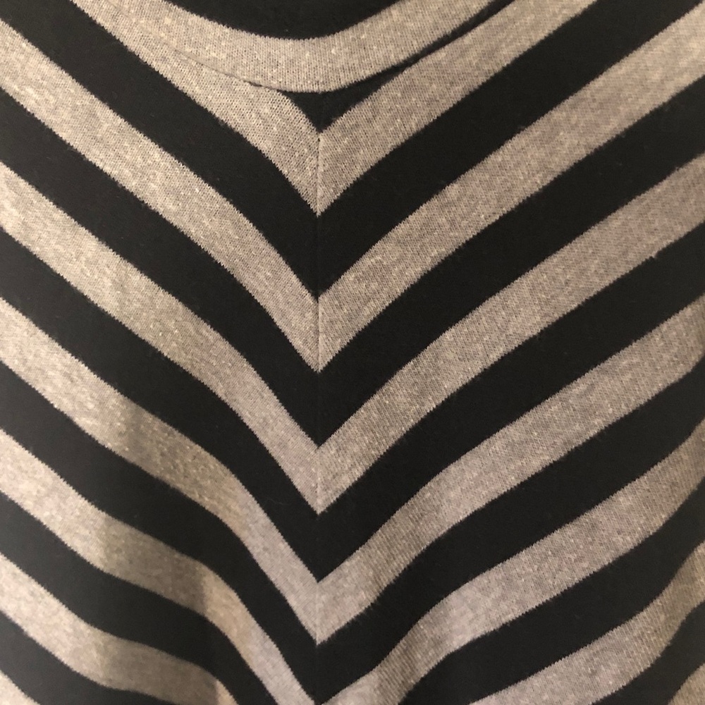 Poof! Black and Gray Striped Top - Picture 5 of 10